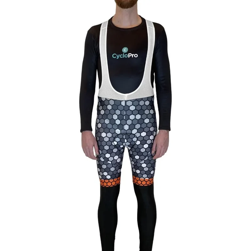 COLLANT CYCLISTE ORANGE ATMOSPHÈRE+ - HIVER