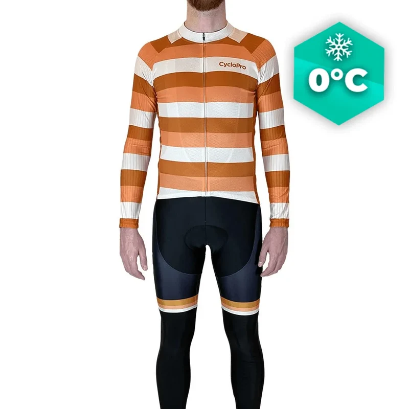 Tenue cycliste hiver Orange - Evasion+