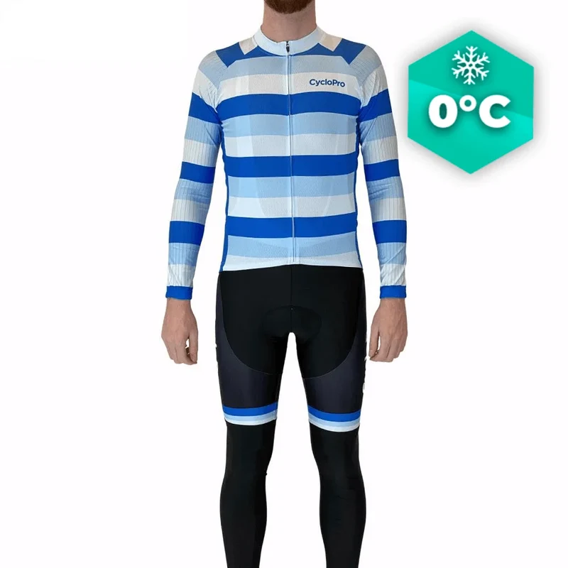 Tenue cycliste hiver Bleue - Evasion+