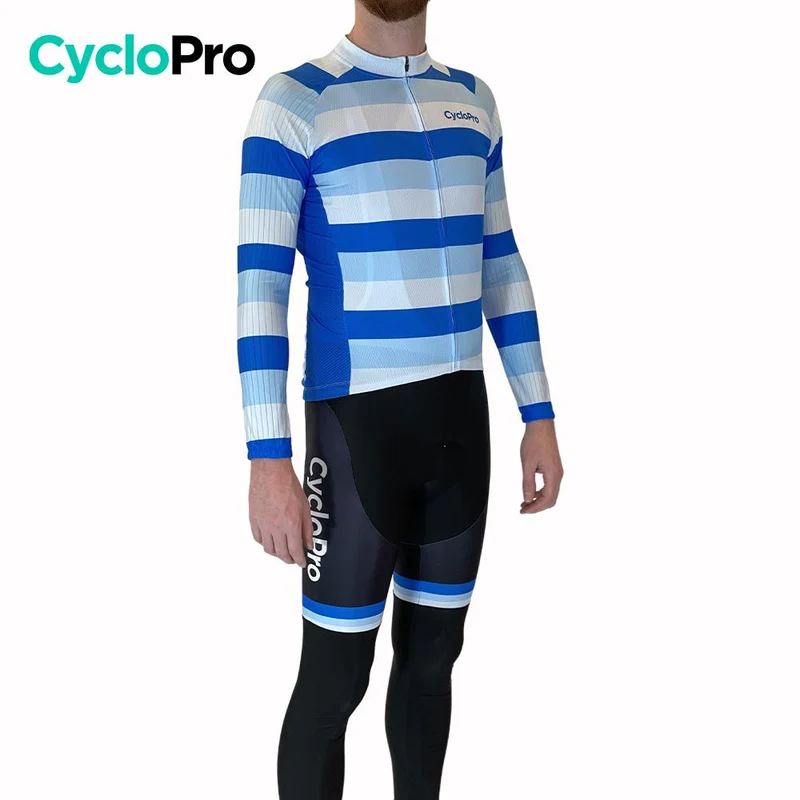 Tenue cycliste hiver Bleue - Evasion+