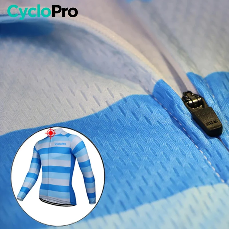 Tenue cycliste hiver Bleue - Evasion+
