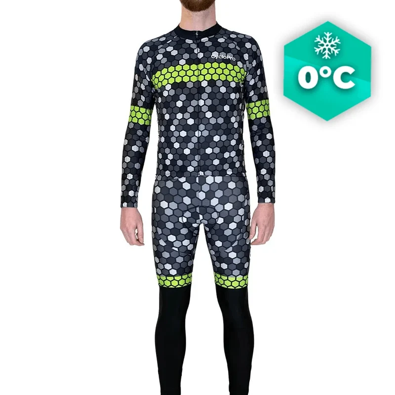 Tenue cycliste hiver Jaune - Atmosphère+
