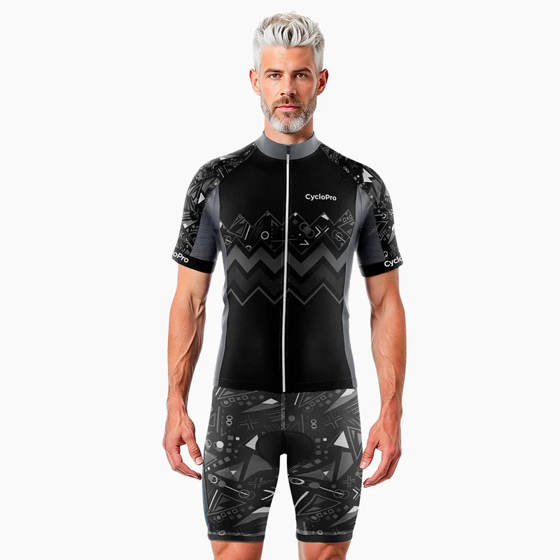 TENUE DE CYCLISME ÉTÉ HOMME NOIR - WAVE+