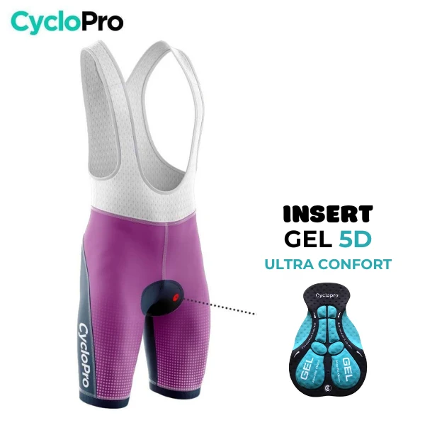 TENUE DE CYCLISME ÉTÉ HOMME VIOLET - UNI+