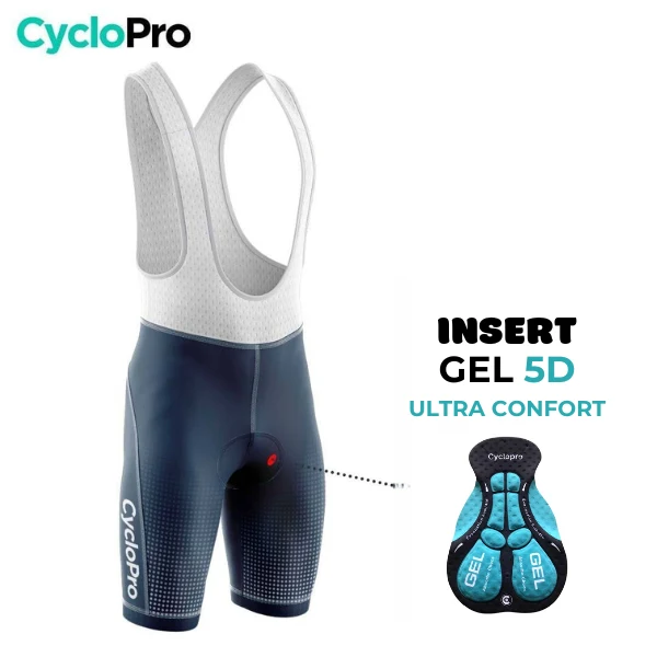 TENUE DE CYCLISME ÉTÉ HOMME BLEUE MARINE - UNI+