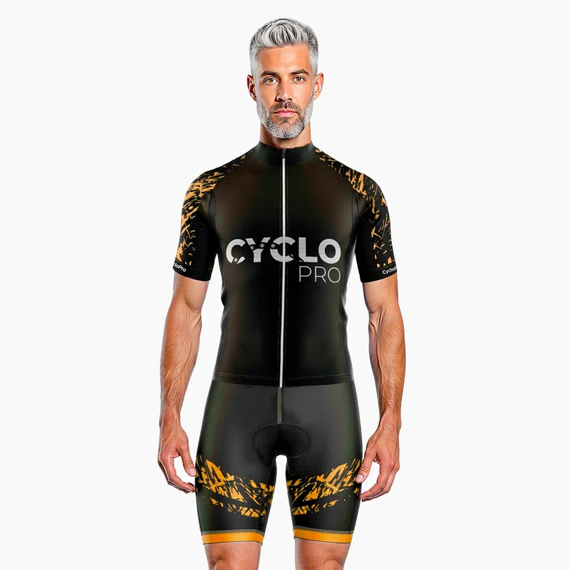 Tenue De Cyclisme été Homme Orange - CYCLOPRO+