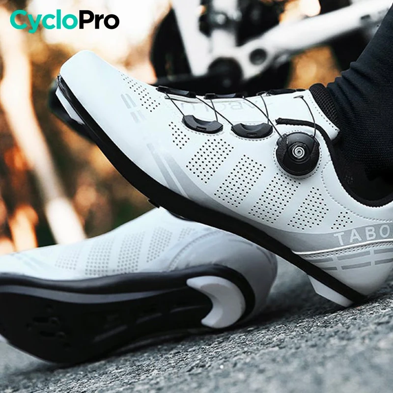 Chaussures vélo de route blanches - Road+
