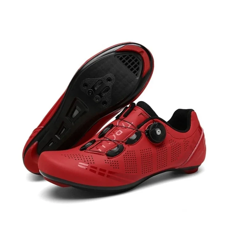 Chaussures vélo de route rouges - Road+