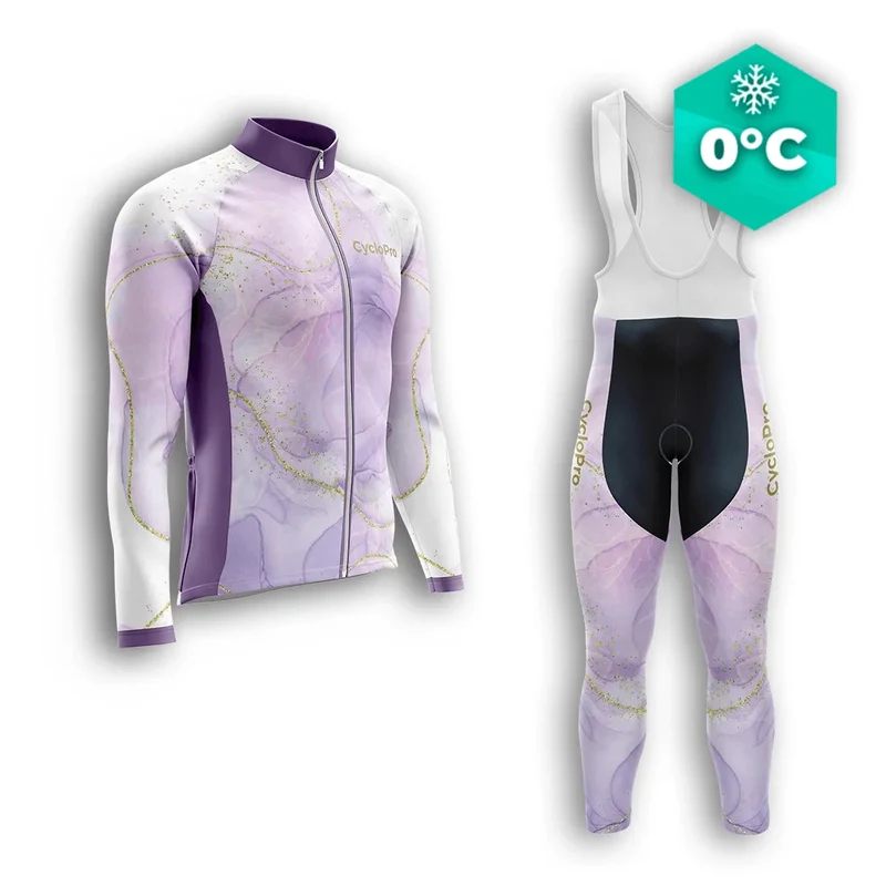 TENUE CYCLISTE HIVER HOMME VIOLETTE - TEINTE+