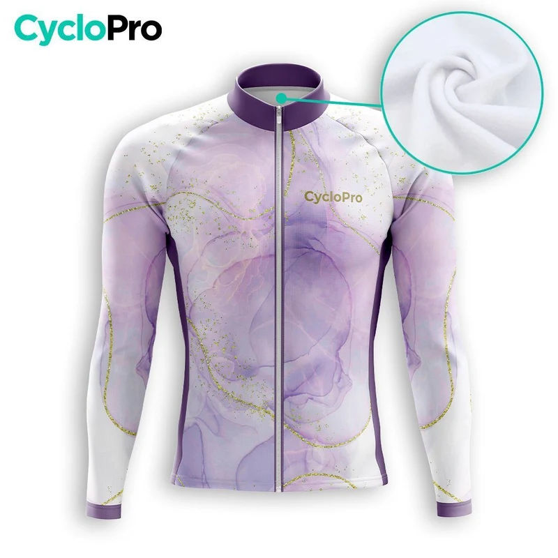 TENUE CYCLISTE HIVER HOMME VIOLETTE - TEINTE+