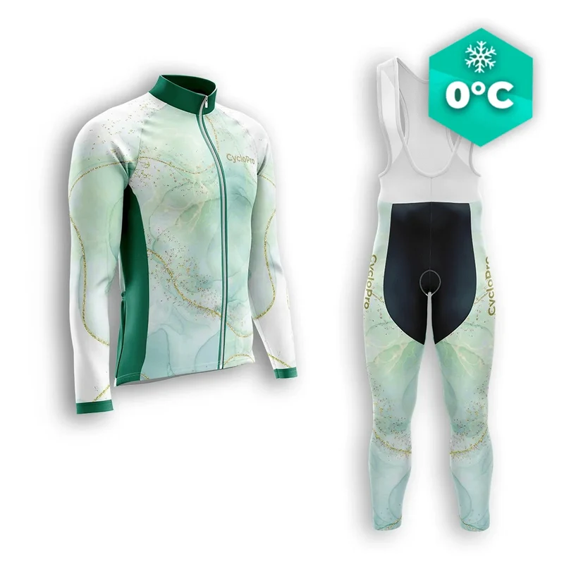 TENUE CYCLISTE HIVER HOMME VERTE - TEINTE+
