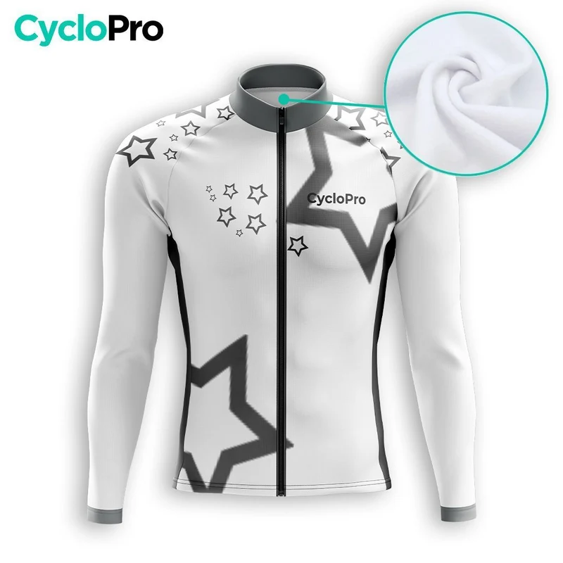 TENUE CYCLISTE HIVER HOMME BLANCHE - STAR+