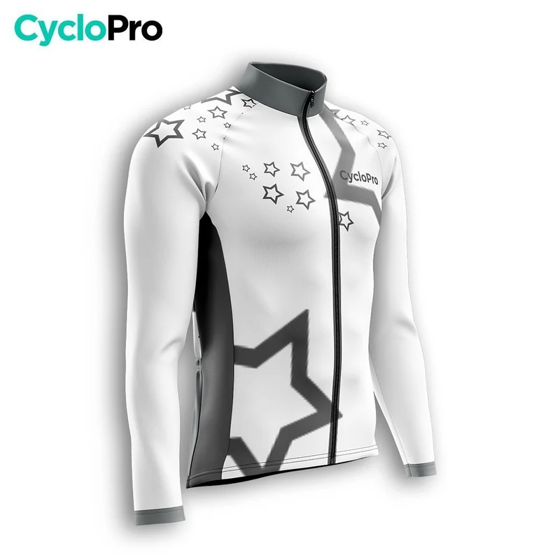 TENUE CYCLISTE HIVER HOMME BLANCHE - STAR+