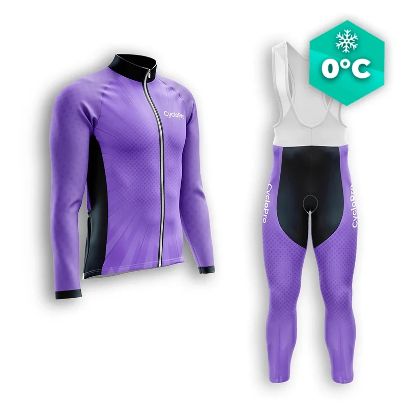 TENUE CYCLISTE HIVER HOMME VIOLET - SPEED+