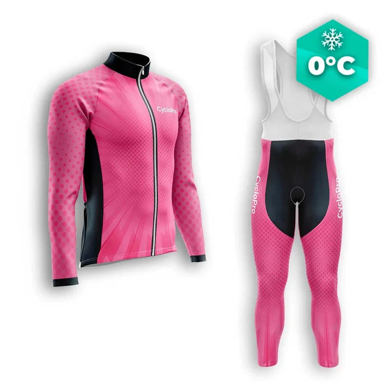 TENUE CYCLISTE HIVER HOMME ROSE - SPEED+