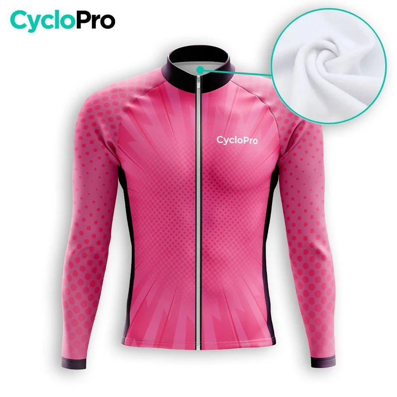 TENUE CYCLISTE HIVER HOMME ROSE - SPEED+