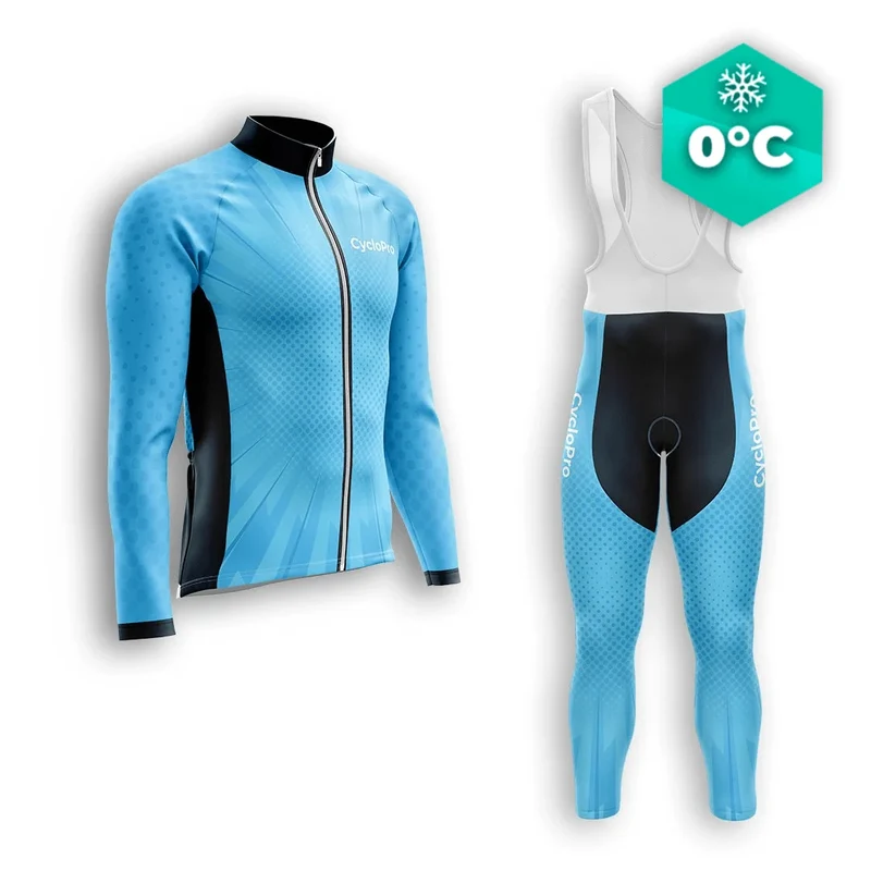 TENUE CYCLISTE HIVER HOMME BLEUE - SPEED+