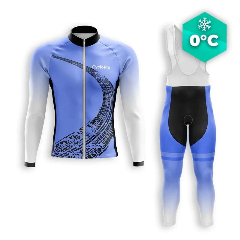 TENUE CYCLISTE HIVER HOMME BLEU - TRACE+