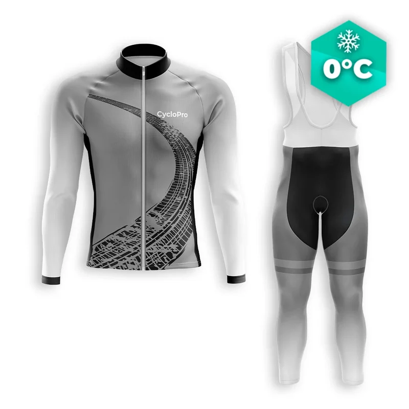 TENUE CYCLISTE HIVER HOMME GRISE - TRACE+