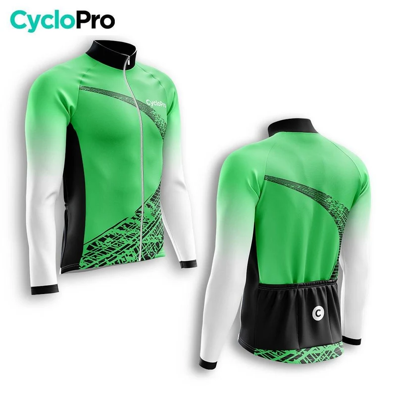 TENUE CYCLISTE HIVER HOMME VERTE - TRACE+