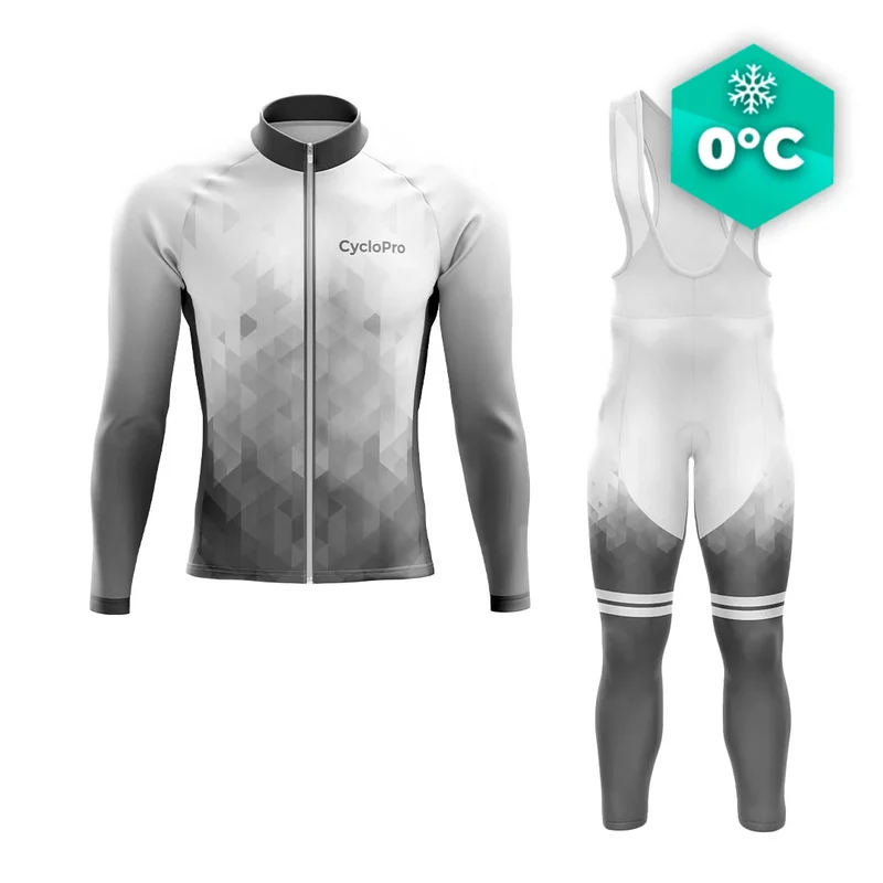 TENUE CYCLISTE HIVER HOMME NOIRE - CRISTAL+