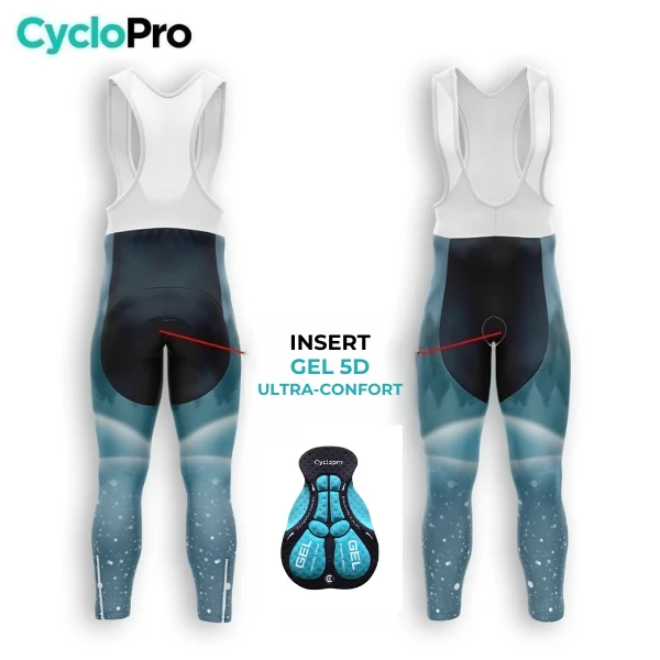 TENUE CYCLISTE HIVER HOMME BLEUE - SNOW+