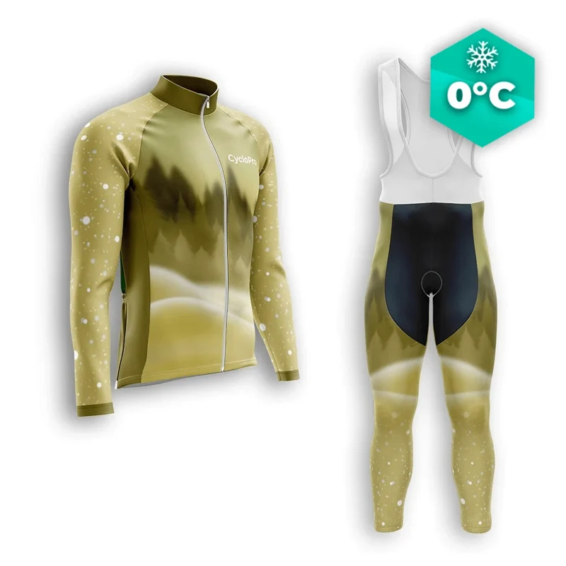 TENUE CYCLISTE HIVER HOMME JAUNE - SNOW+