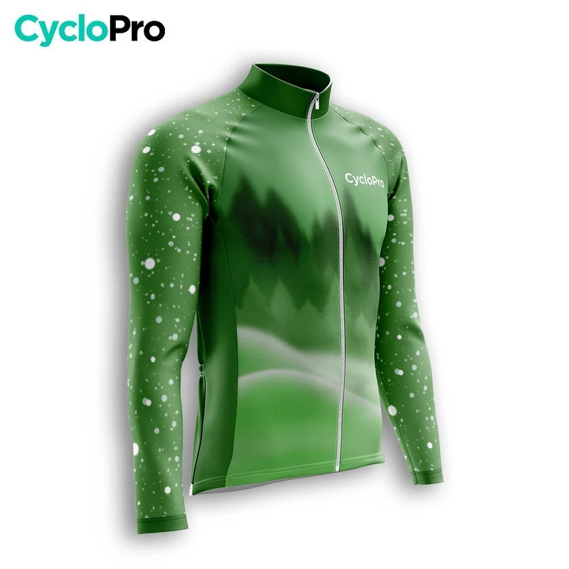 TENUE CYCLISTE HIVER HOMME VERTE - SNOW+