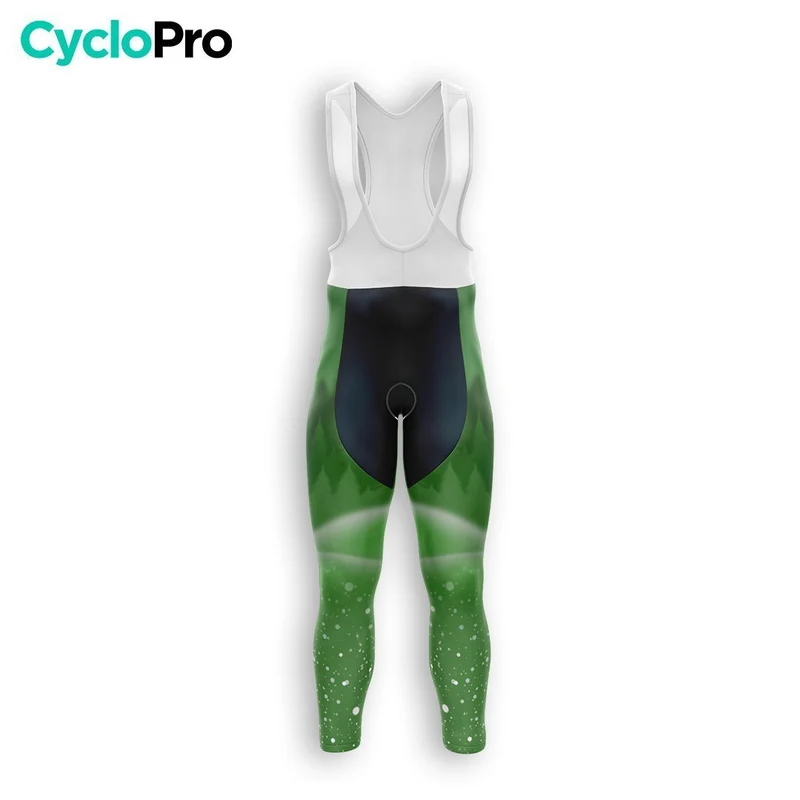 TENUE CYCLISTE HIVER HOMME VERTE - SNOW+