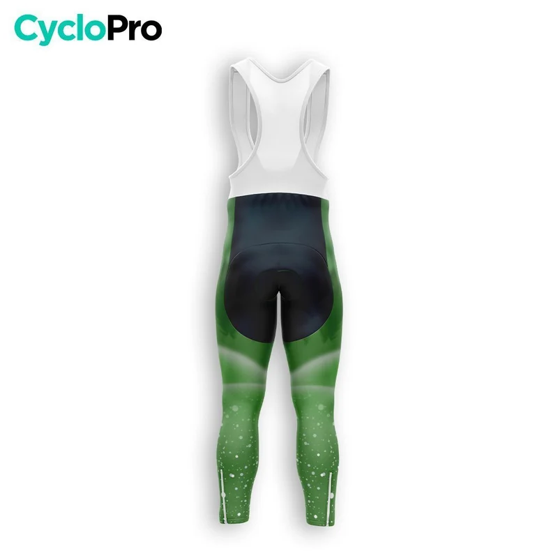 TENUE CYCLISTE HIVER HOMME VERTE - SNOW+