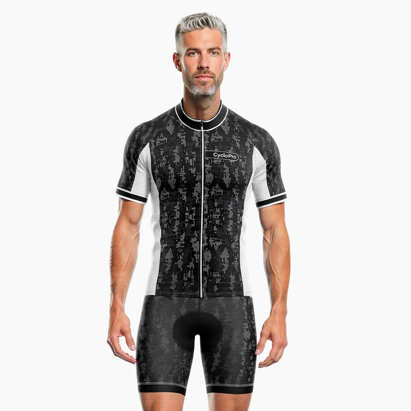 TENUE DE CYCLISME ÉTÉ HOMME GRISE - PIXEL+