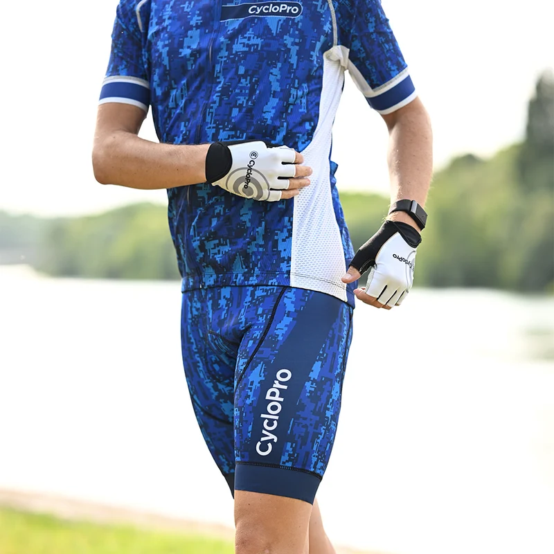 TENUE DE CYCLISME ÉTÉ HOMME BLEUE - PIXEL+