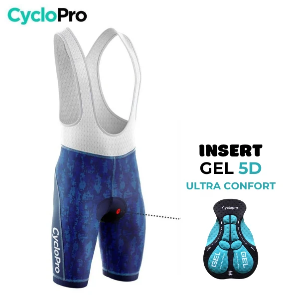TENUE DE CYCLISME ÉTÉ HOMME BLEUE - PIXEL+