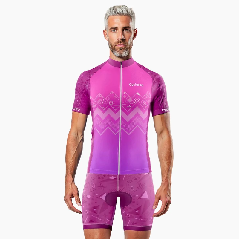 TENUE DE CYCLISME ÉTÉ HOMME VIOLETTE - WAVE+