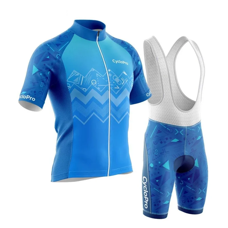 TENUE DE CYCLISME ÉTÉ HOMME BLEUE - WAVE+