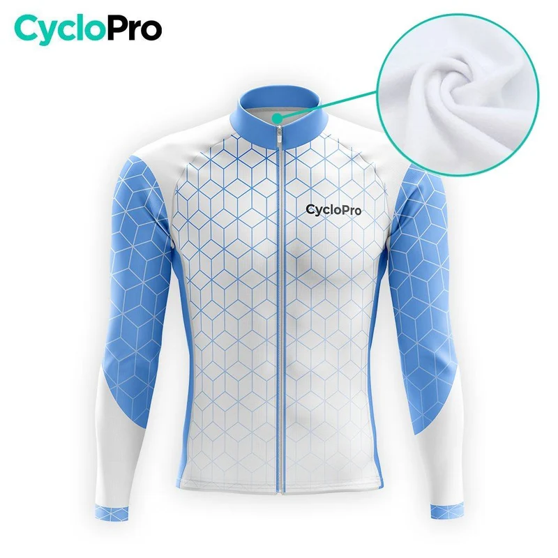 TENUE CYCLISTE HIVER HOMME BLEU - CUBIC+
