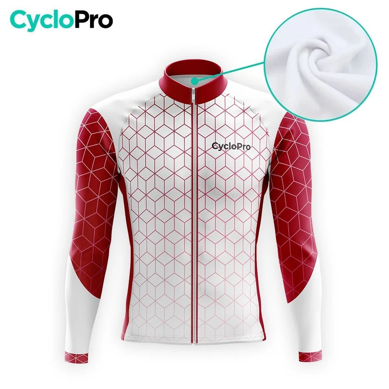 TENUE CYCLISTE HIVER HOMME GRENAT - CUBIC+