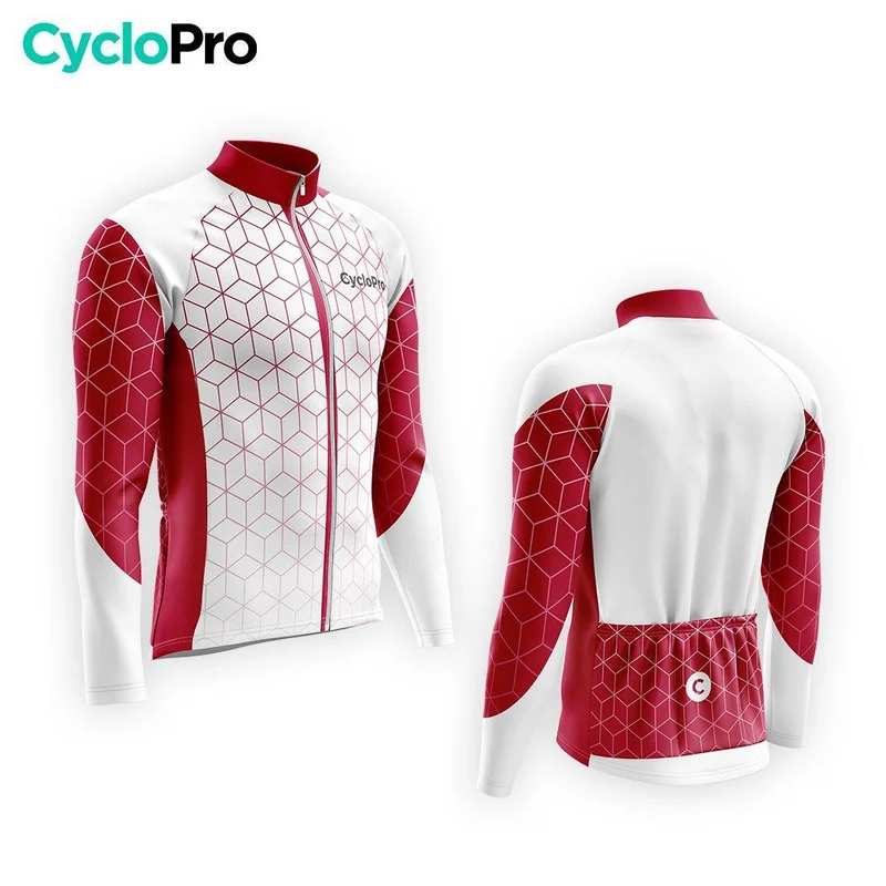 TENUE CYCLISTE HIVER HOMME GRENAT - CUBIC+