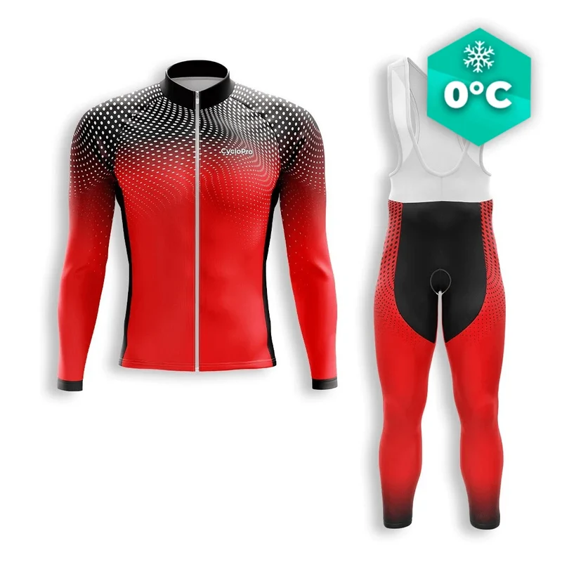 TENUE CYCLISTE HIVER HOMME ROUGE - DIMENSION+