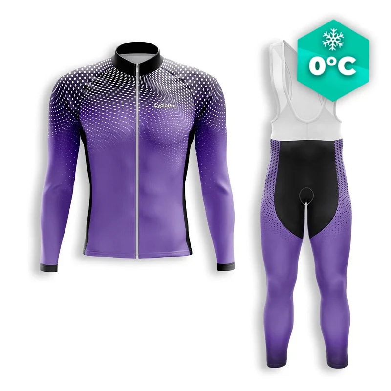 TENUE CYCLISTE HIVER HOMME VIOLET - DIMENSION+