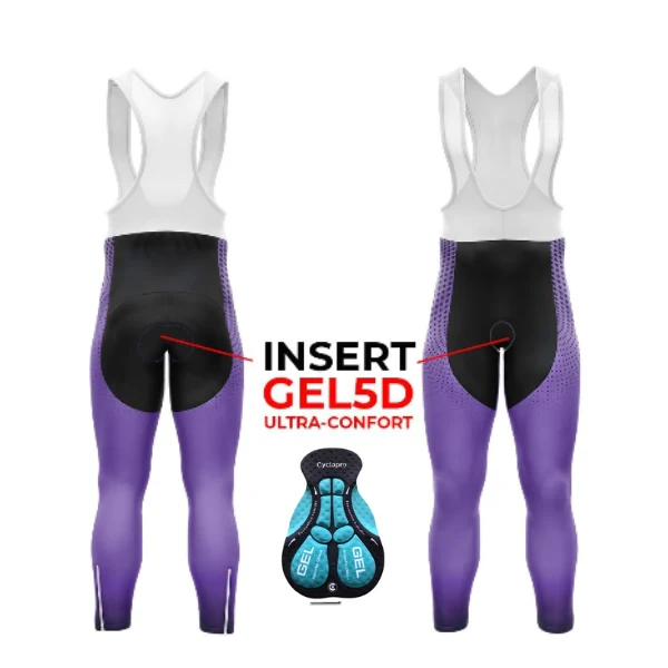 TENUE CYCLISTE HIVER HOMME VIOLET - DIMENSION+