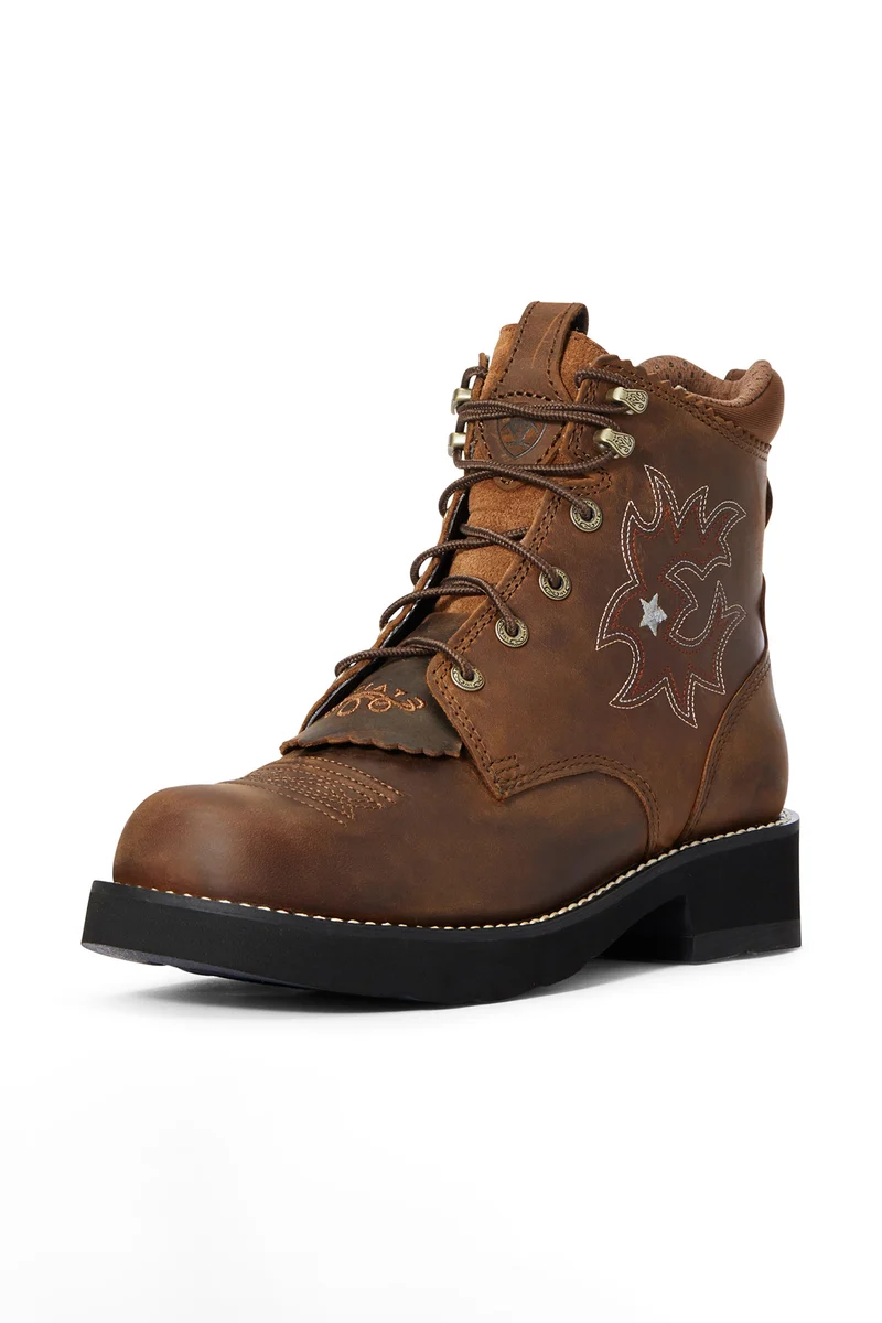 Probaby Lacer Bottes western pour femme Brown 37,5