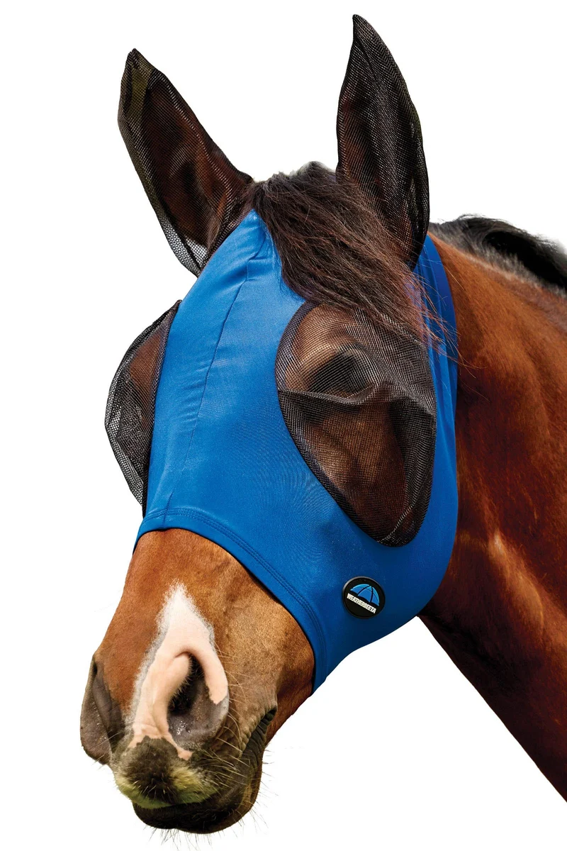 Comfitec Deluxe Stretch Masque anti-mouches avec oreilles Cobalt/Black L