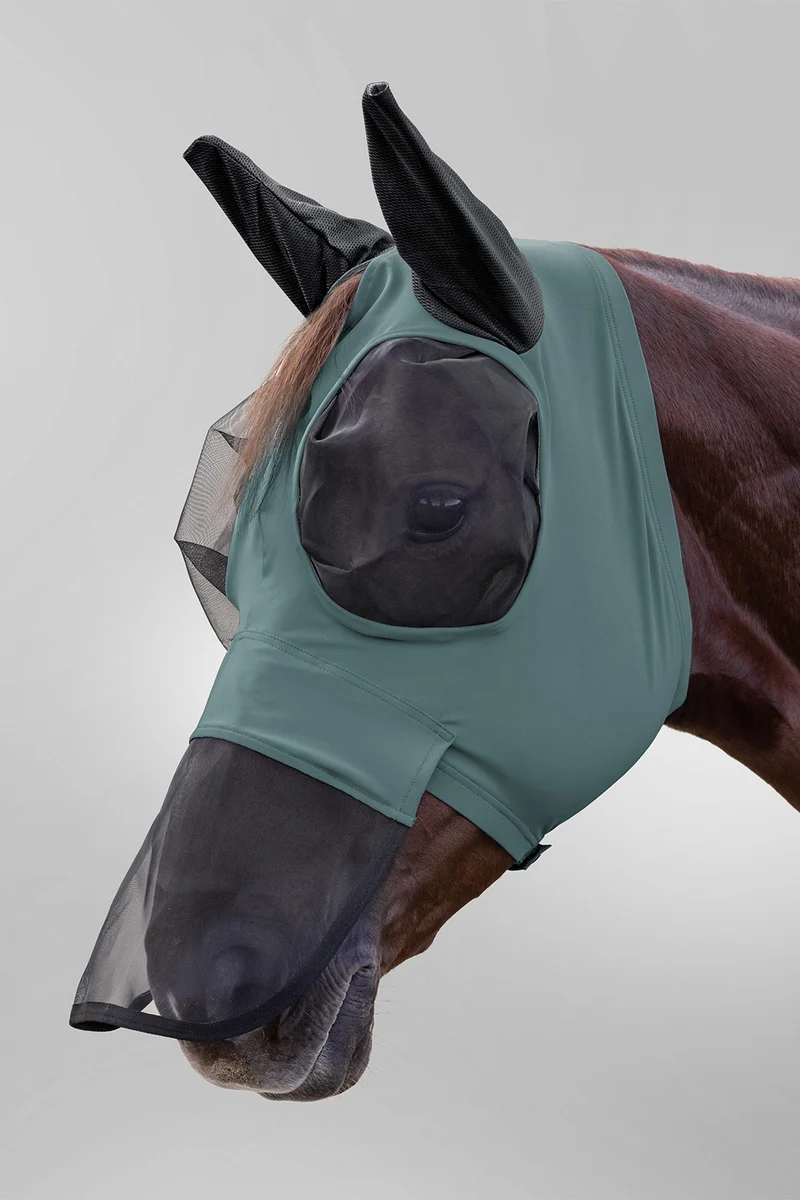 Puck masque anti-mouches avec protection du nez et protection UV Pine Green F