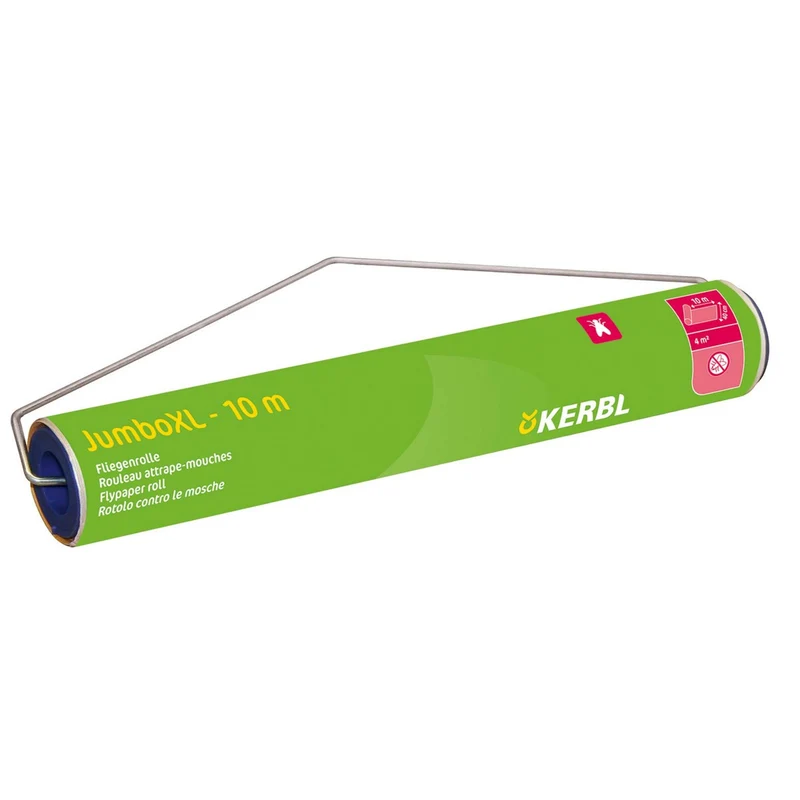 Kerbl Rouleau Anti-Mouches d'Écurie JumboXL avec Lockstoff Jaune