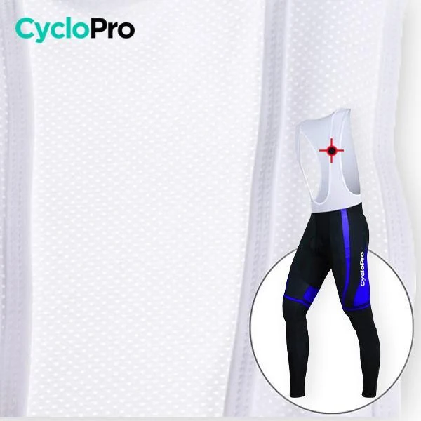 TENUE CYCLISTE HIVER BLEUE - ABSTRACT+