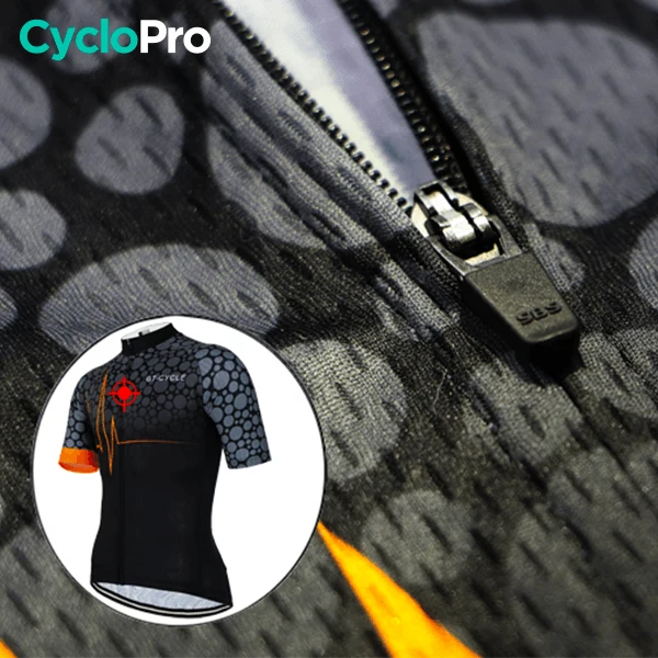 Maillot de cyclisme Orange - Pulsation+