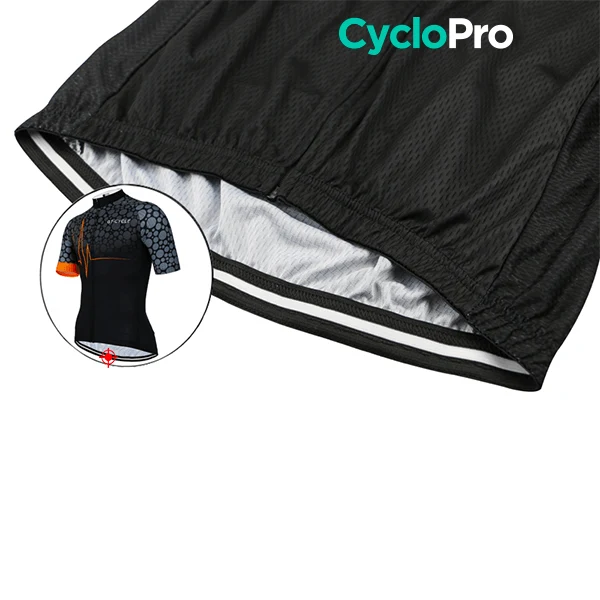Maillot de cyclisme Orange - Pulsation+