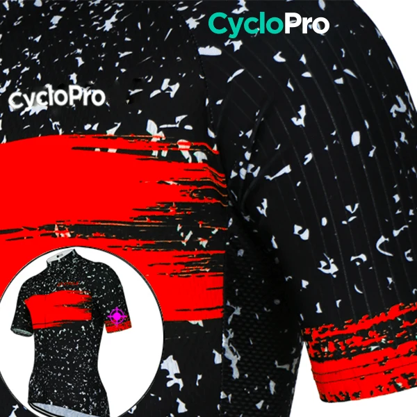 Maillot de cyclisme Rouge - Galaxy+