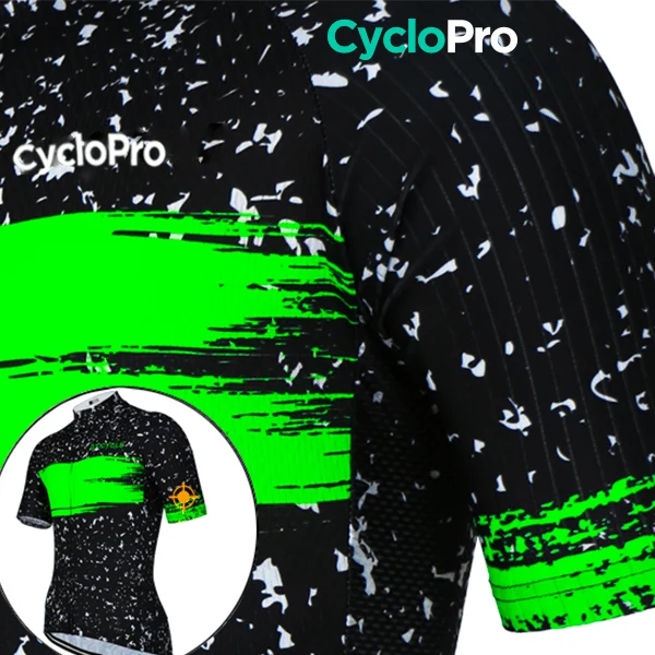 Maillot de cyclisme Vert - Galaxy+
